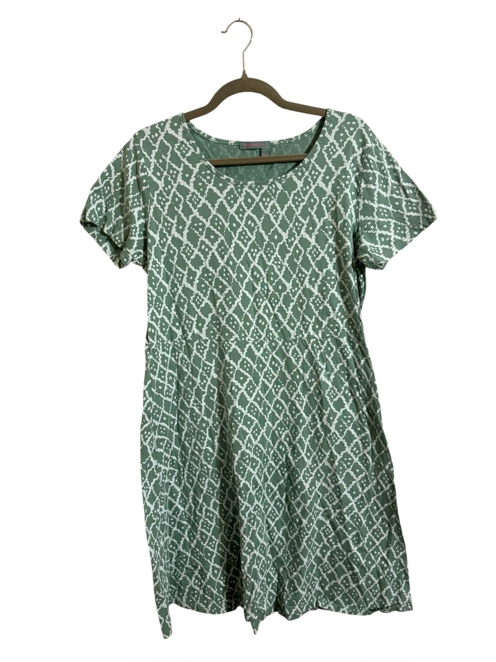 Fresh Produce Green Cotton Shirt Dress‎ Large